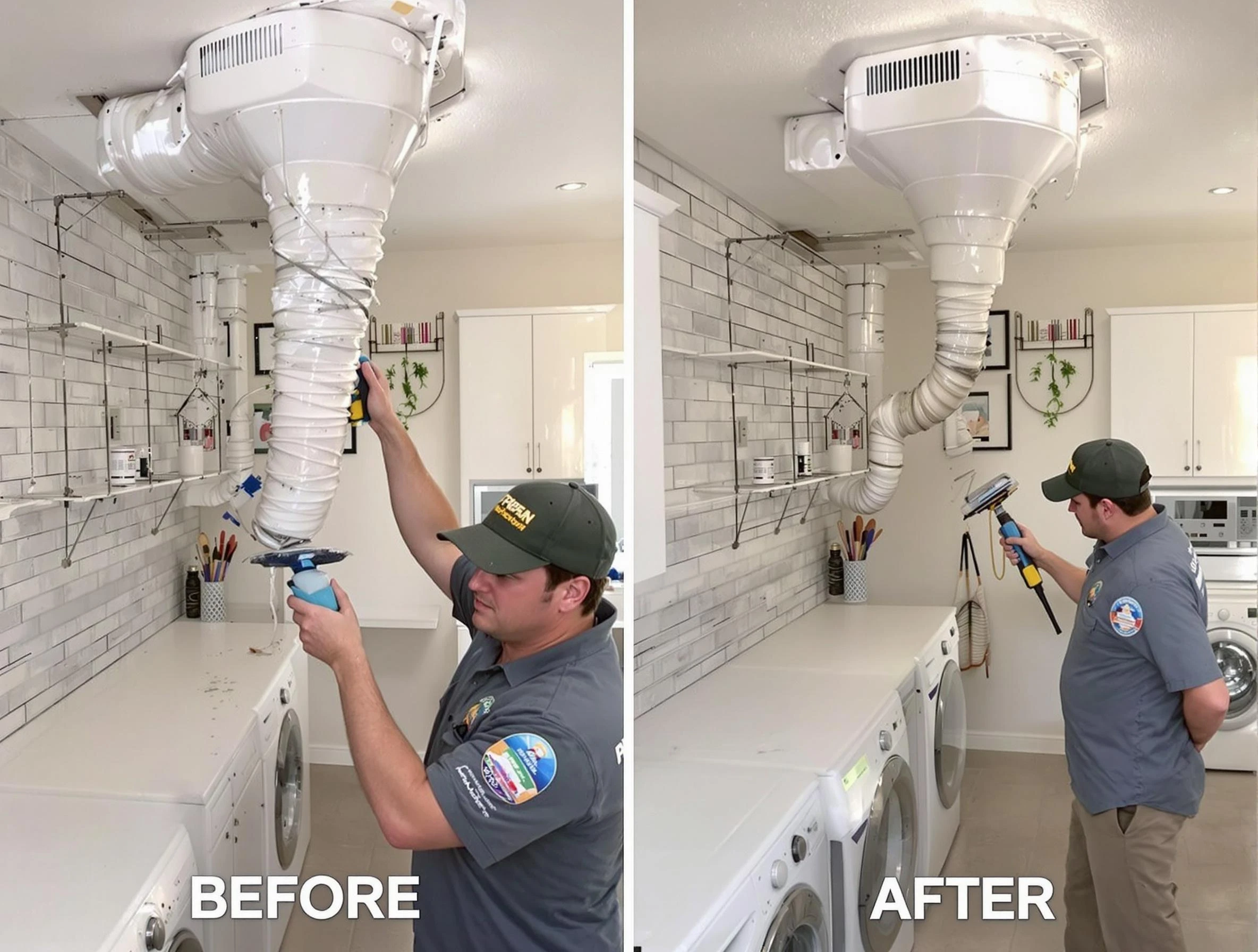 Professional dryer exhaust vent cleaning by Washington Dryer Vent Cleaning in Washington